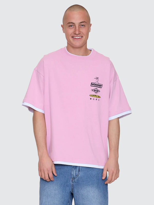Worship Is This It Box Fit Cropped Layer SS Tee