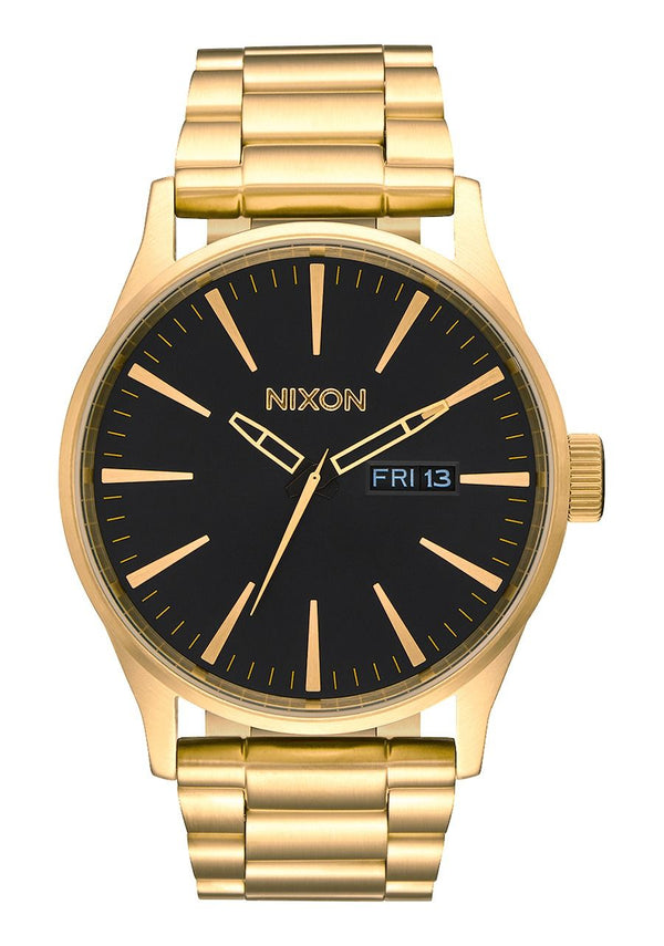 Nixon Mens Sentry SS- All Gold/Black - Front