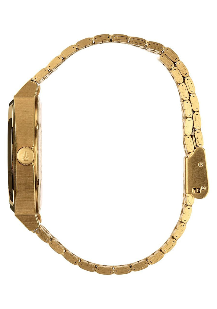 Nixon Time Teller Watch- All Gold - Left